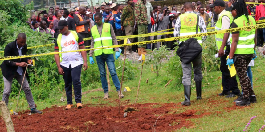 Mass grave with 33 bodies, 22 of children, exhumed in Kericho