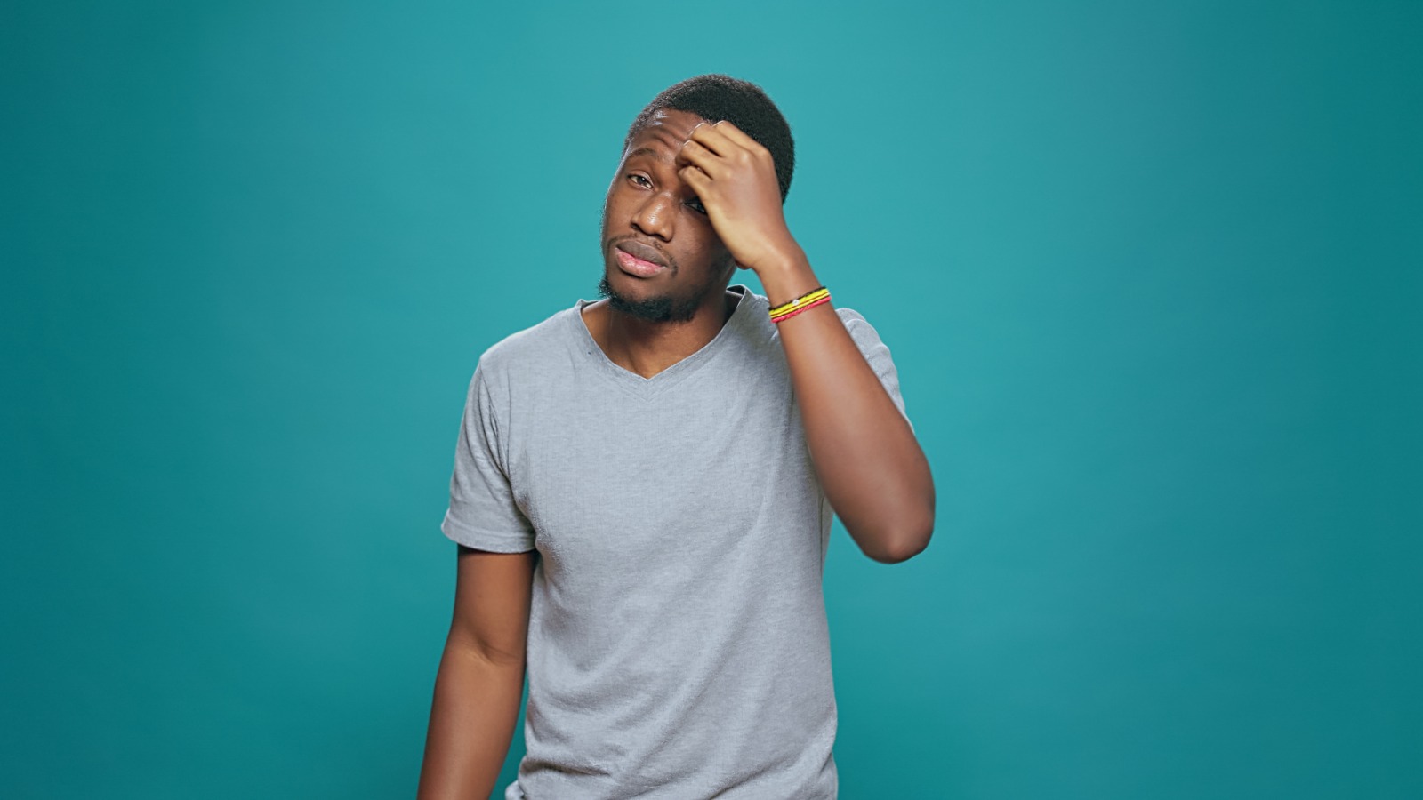 A distressed African man