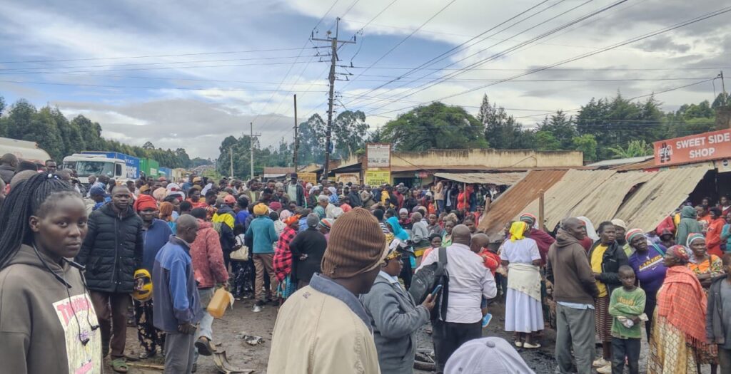 Two boda boda riders killed after trailer loses control at Mukhonje Market