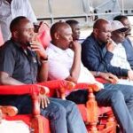 Trans Nzoia Governor George Natembeya, Bumula MP Jack Wamboka and other leaders attend a public event in Bungoma County. (Photo: Courtesy)