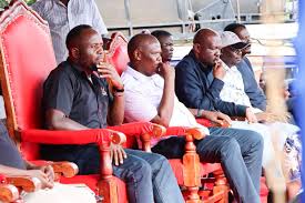 Trans Nzoia Governor George Natembeya, Bumula MP Jack Wamboka and other leaders attend a public event in Bungoma County. (Photo: Courtesy)