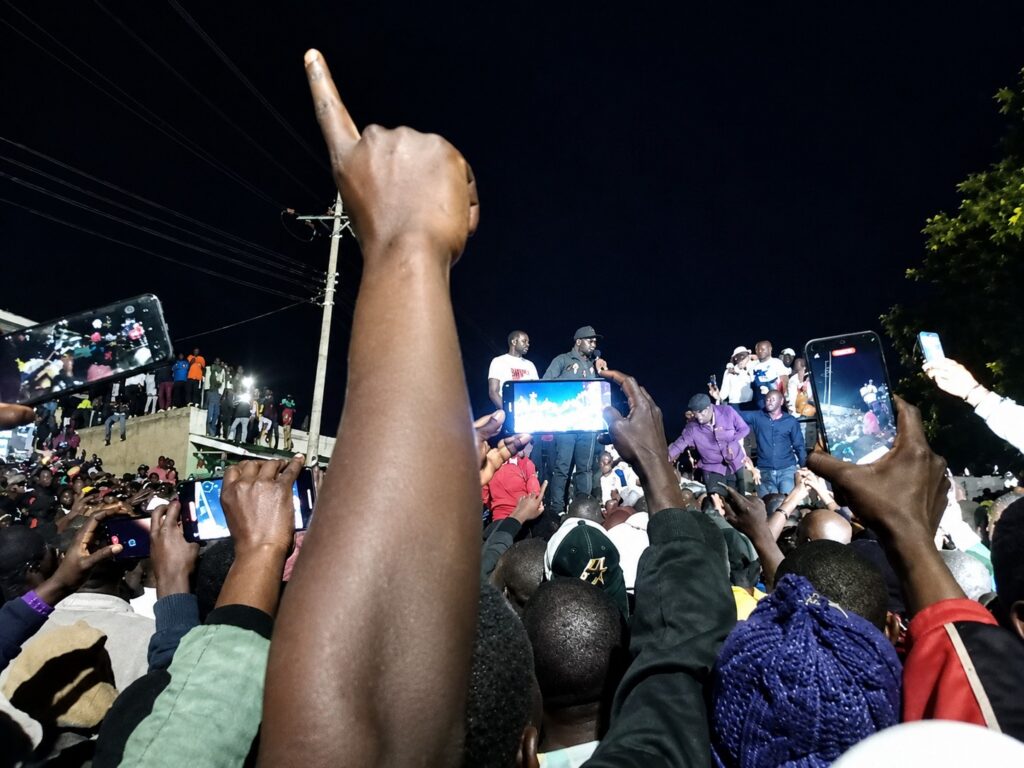 Lugari residents brave rain, cold into the night to give Sifuna heroic welcome in Lumakanda 