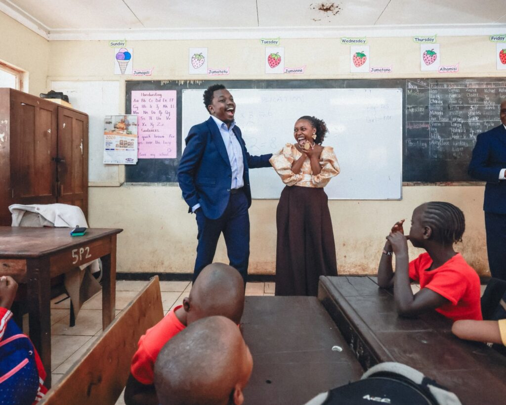 George Ruto surprises Tr Cillah with school visit following viral social media banter